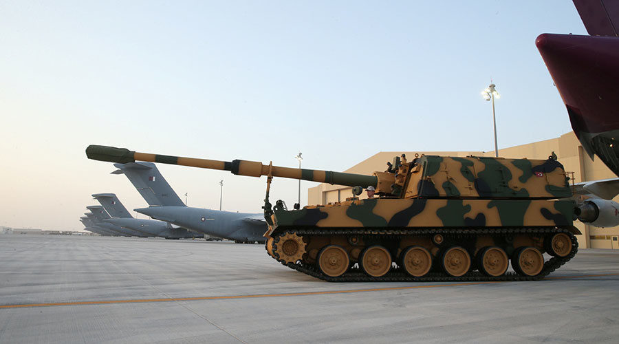 Click to enlarge Turkish trooper is seen in a tank