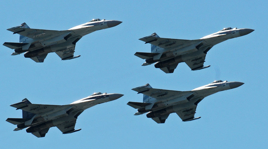 Click to enlarge Sukhoi Su-35 multipurpose fighter jets