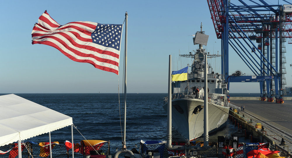 US and Ukraine navy in Odessa