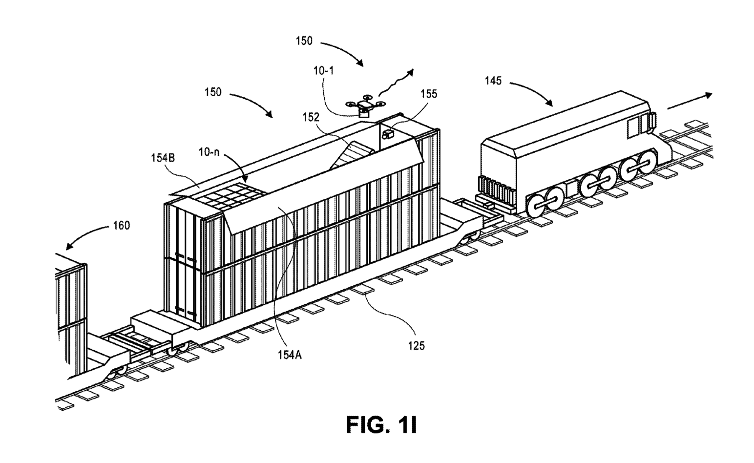 Amazon drone facility train