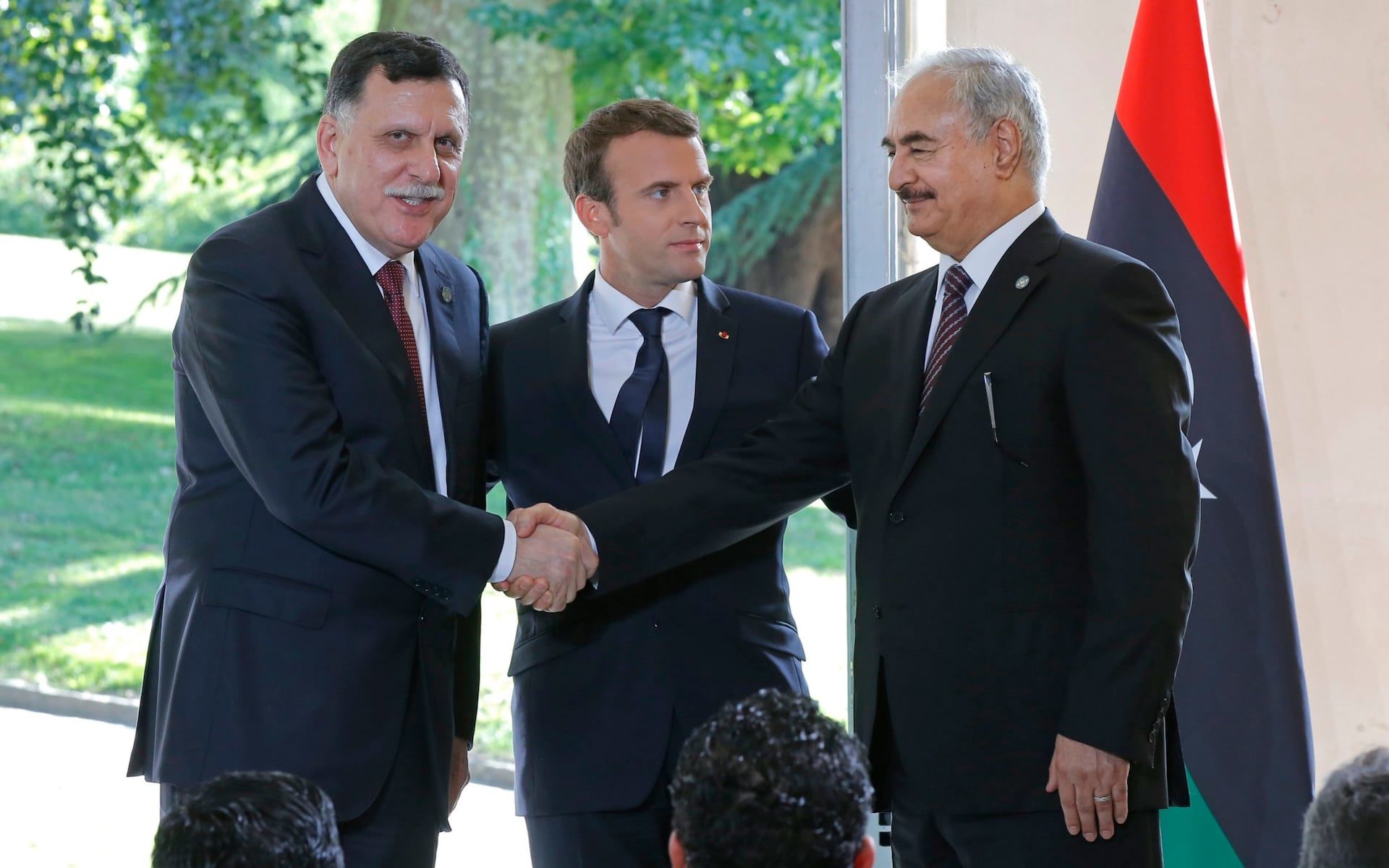 Click to enlarge Macron Libya peace