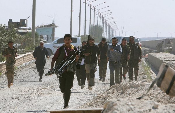 Click to enlarge Syrian Democratic Forces (SDF) fighters