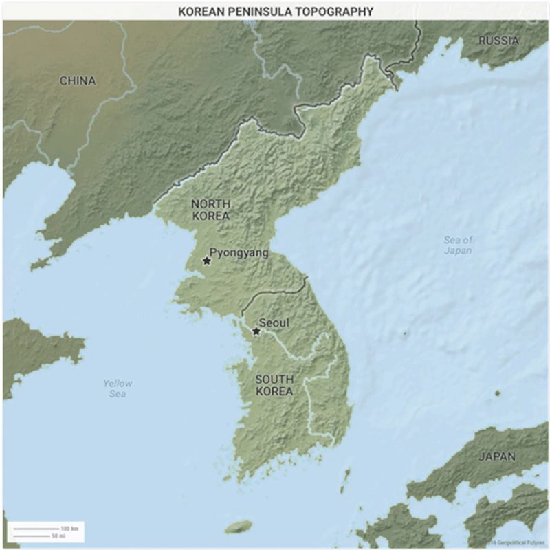 Карта кндр физическая