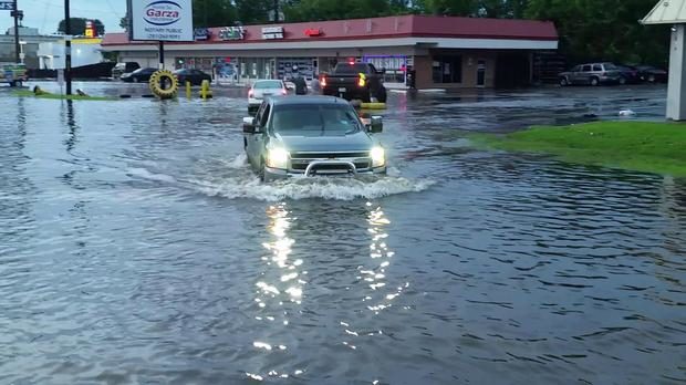 Heavy rains inundated Texas on Tuesday
