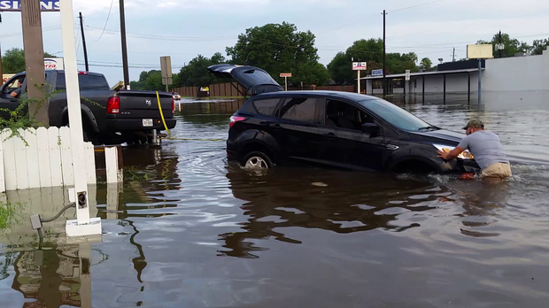 Click to enlarge Authorities plan to pre-stage emergency vehicles and barricades in different areas of Houston just in case expected rainfall Tuesday afternoon and evening becomes problematic