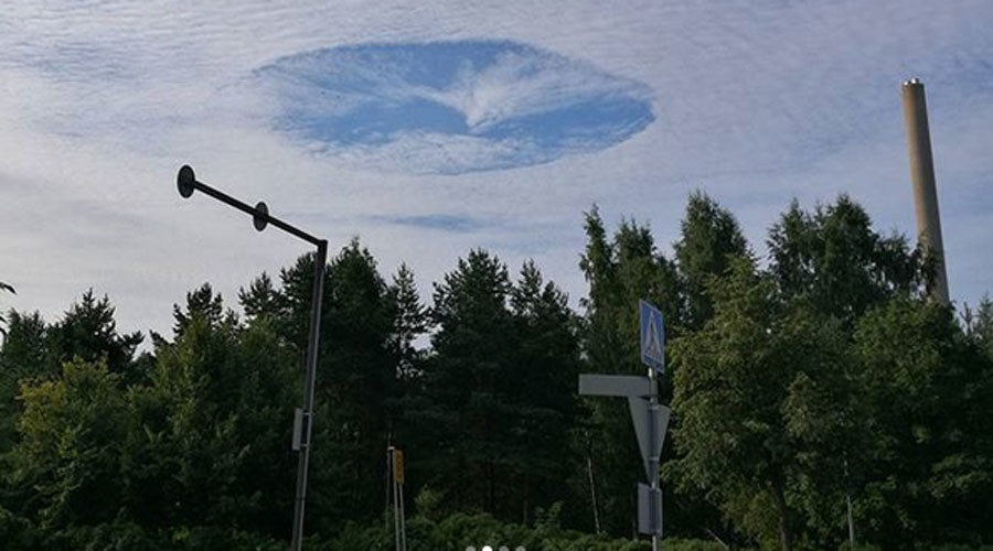 cloud vortex over Finland