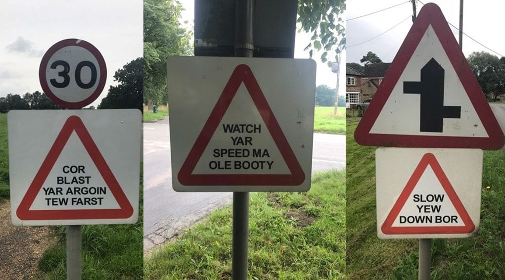 norfolk road signs
