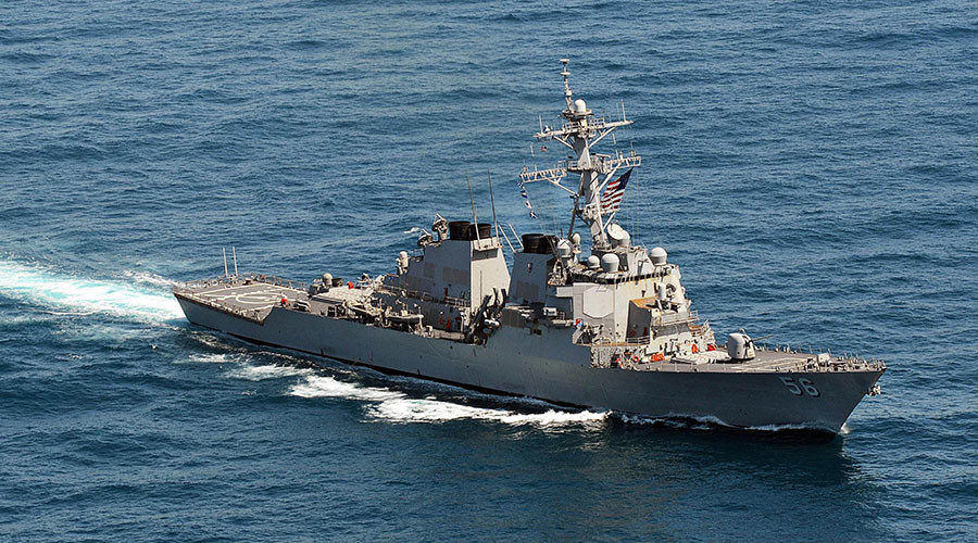 The Arleigh Burke-class guided-missile destroyer USS John S. McCain
