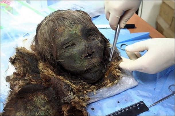 Mummy Siberian necropolis