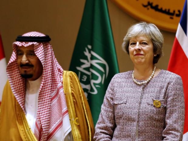 Saudi King and Theresa May