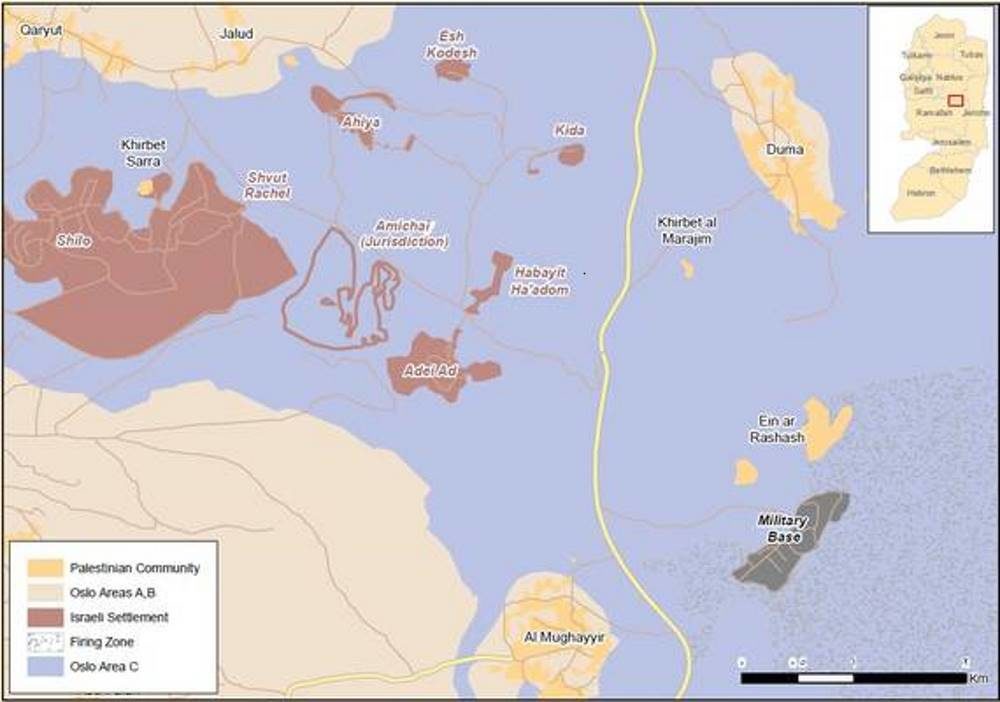 Click to enlarge west bank zones Palestine