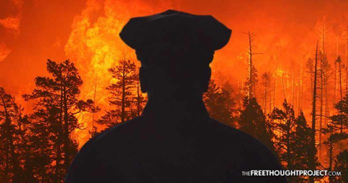 Click to enlarge cop wildfire