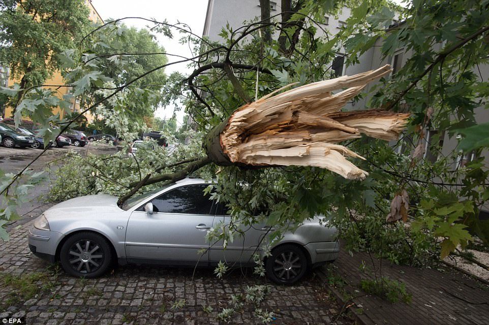 Poland storm damage