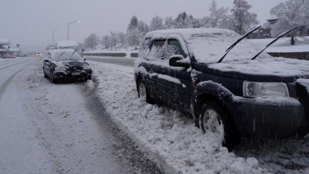 Tekapo, South Island cut off by snow