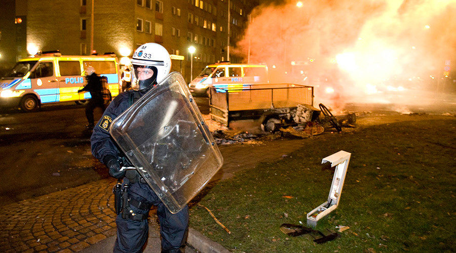 Click to enlarge Rosengard in Malmo in southern Sweden, early December 19, 2008