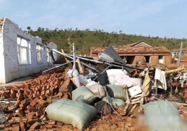 China tornado damage
