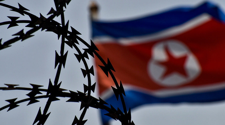 north korea flag