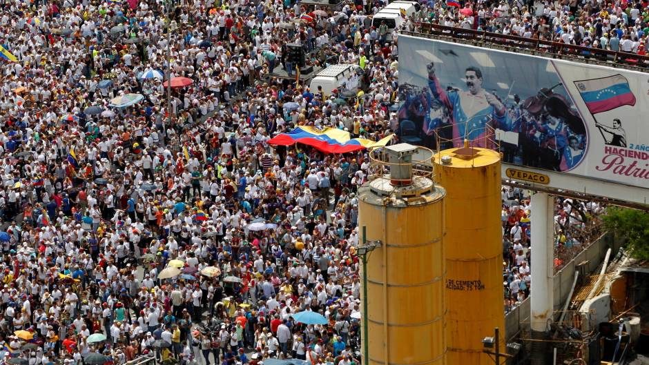 Venezuelan government rally
