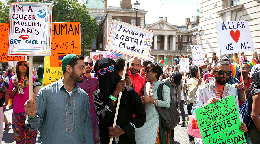 Muslim LGBT protest rally