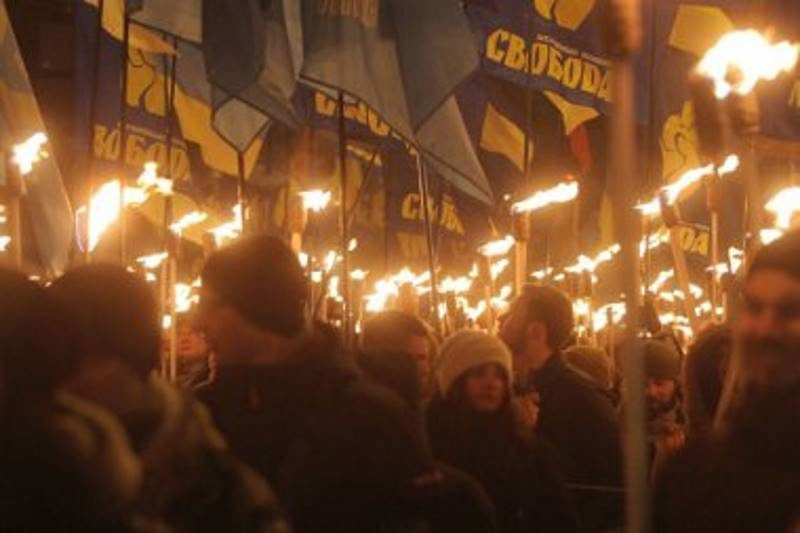 ukraine nazi protest