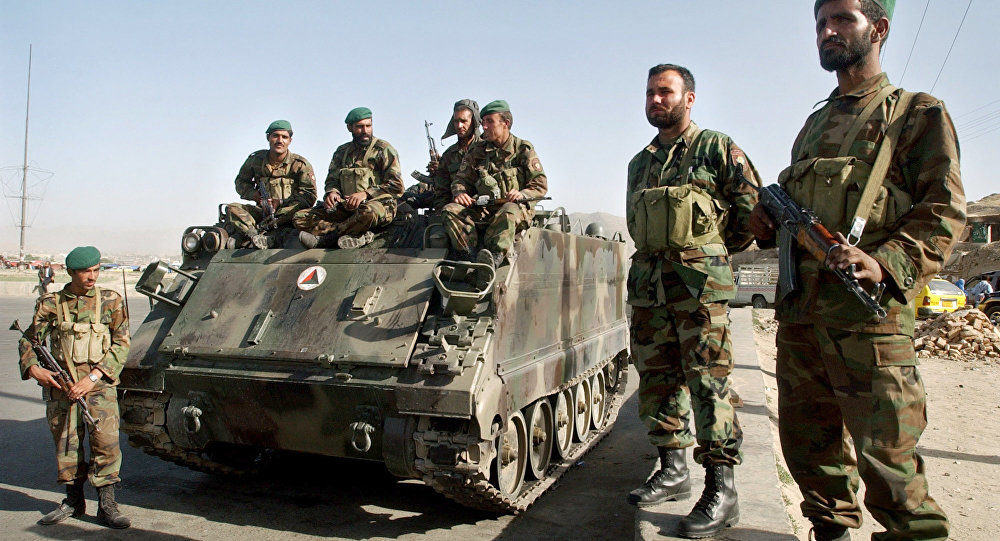 Afghan National Army soldiers