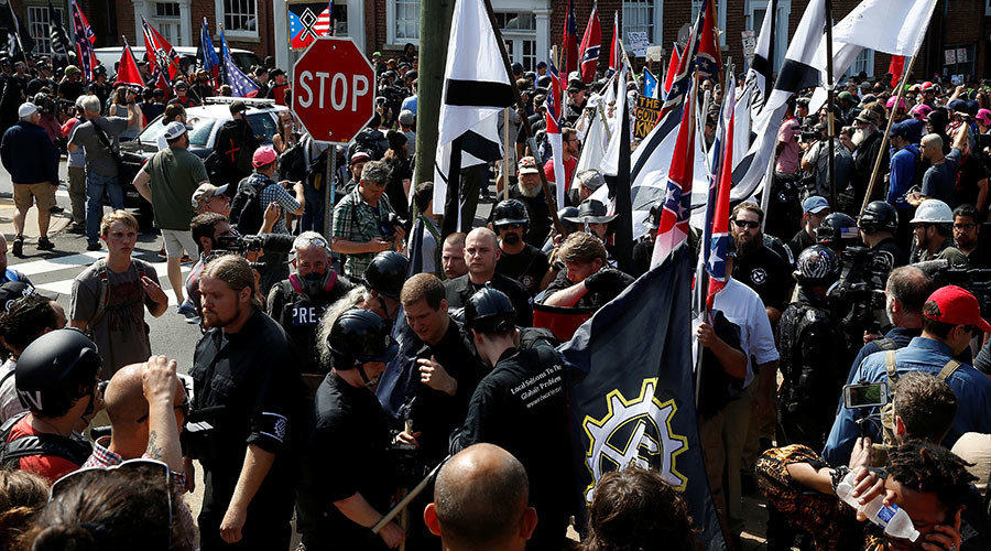 White supremacists rally in Charlottesville, Virginia