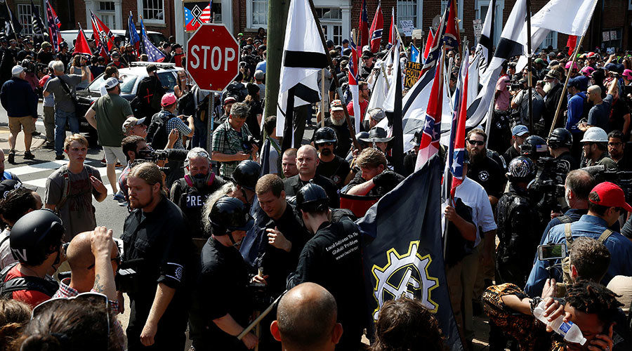 Click to enlarge White supremacists rally in Charlottesville, Virginia