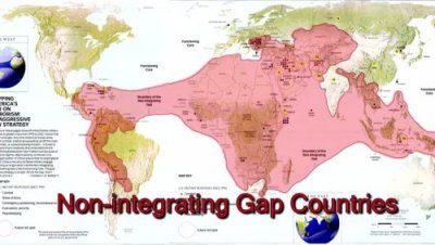 Click to enlarge map of non-integrating Gap countries