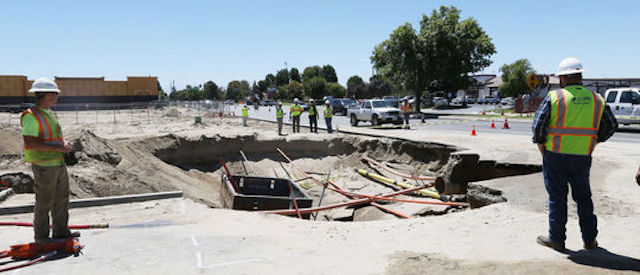 Bakersfield, CA sinkhole