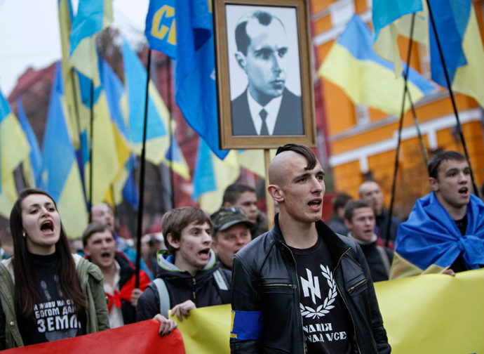 Neo-Nazi march honoring Stepan Bandera