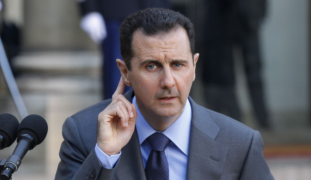 Click to enlarge Assad listening