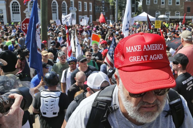white nationalist demonstrator