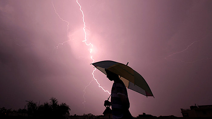 Click to enlarge Lightning strike
