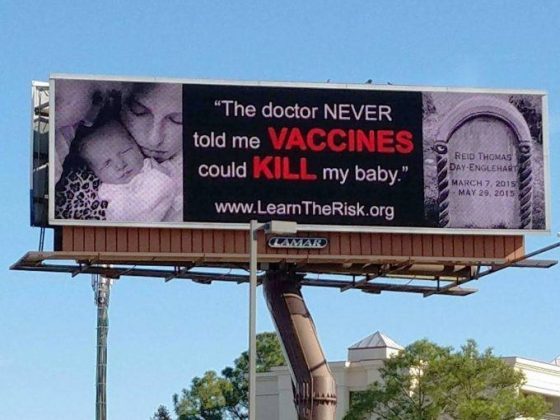 vaccine billboard