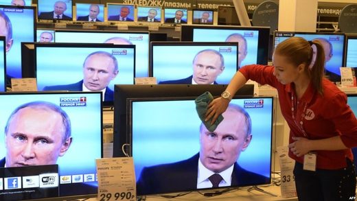 Click to enlarge Putin in TV