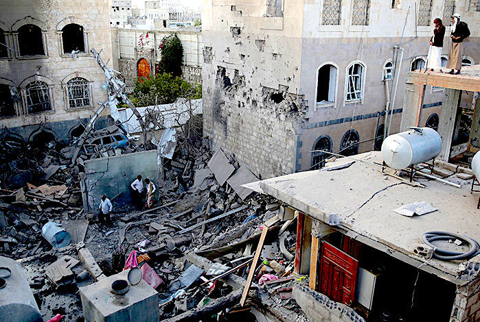 Click to enlarge house rubble