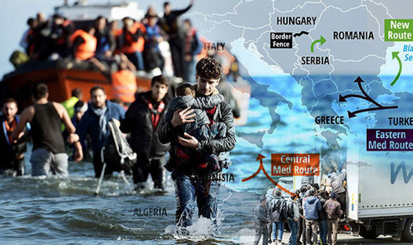 Click to enlarge migrants europe