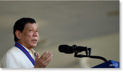 Click to enlarge Philippine President Rodrigo Duterte