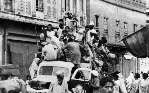 Click to enlarge Muslim refugees Pakistan partition