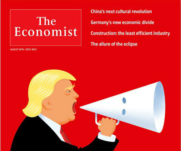 Economist cover of Trump & the KKK