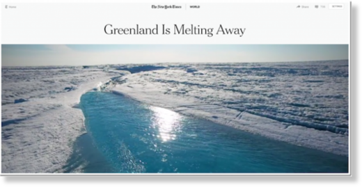 Greenland melting
