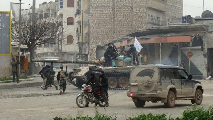 The city of Idlib occupied by radical Islamists