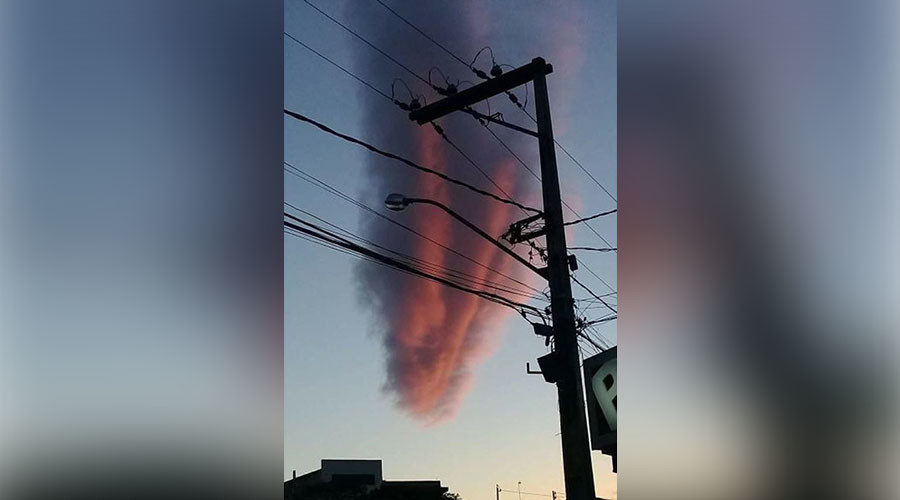 Apocalyptic cloud over Brazil