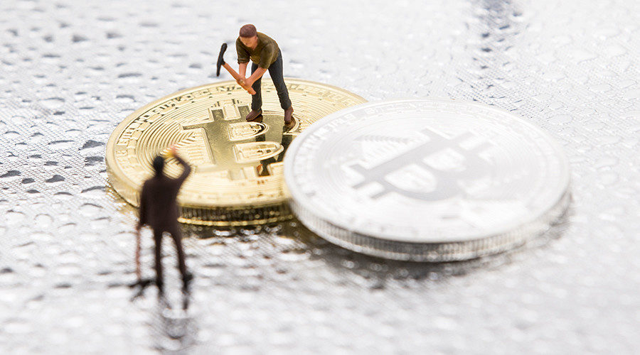 Bitcoin mining graphic