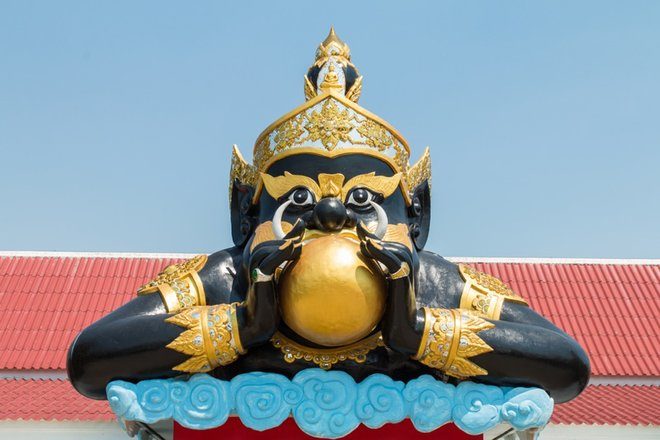 Thailand statue demon Rahu