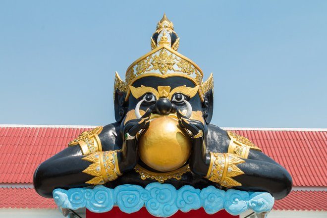 Click to enlarge Thailand statue demon Rahu