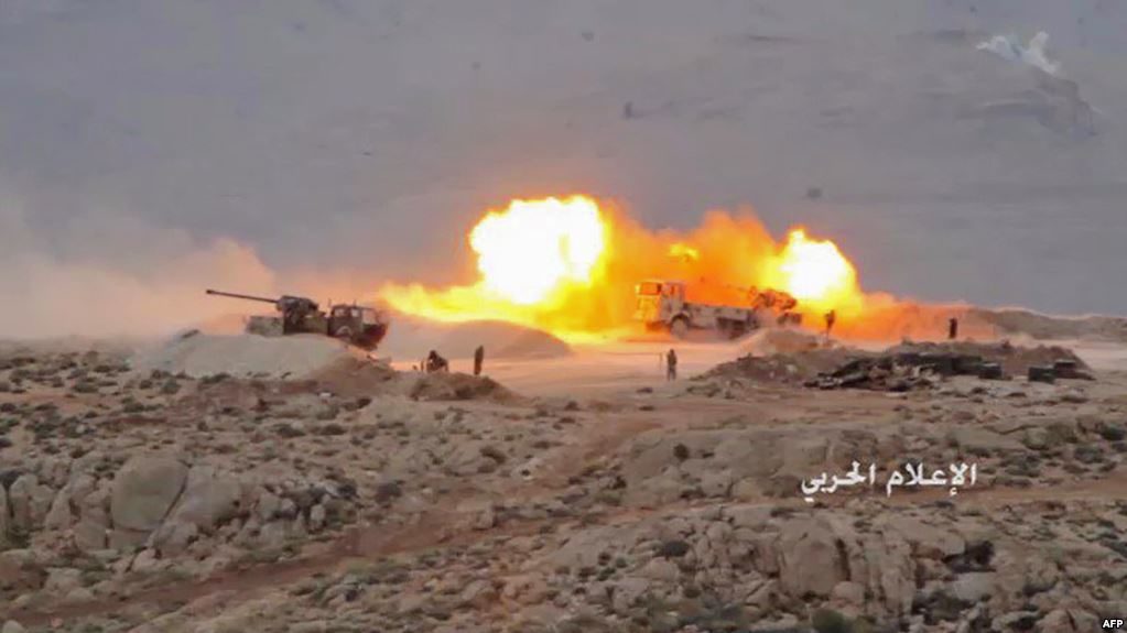 Artillery fired toward militant jihadists' position in Jurud Arsal, a mountainous region bordering Syria