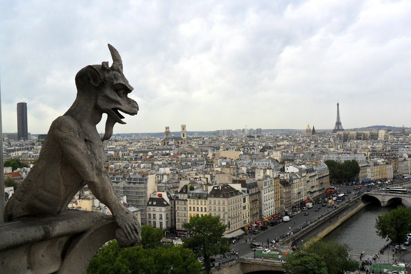 Click to enlarge Chimaera Gargoyle Notre Dame
