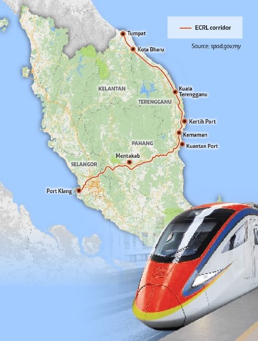 Click to enlarge East Coast Rail Link