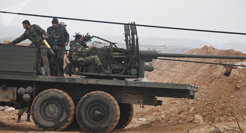 Click to enlarge Syrian army troops